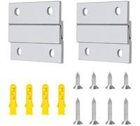 4 PCS Picture Frame Hanging Z-Clamps,Z-Shaped Metal Interlocking Bracket Set, French Cleat for Hanging Mirrors, Pictures, Shelves, Whiteboards, and Art Frames (2 Inch)