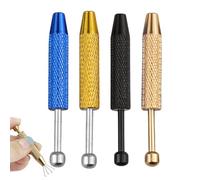 4 Pcs Piercing Ball Grabber Tool, Stainless Steel 4-Claw Pick Up Tool Jewellery Changing Tweezer with 4 Prongs, Easy Handy Catcher for Bead Pearls Gems IC Chips Electronic Components Small Items