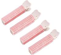 4 Pcs Pink Hair Rollers with Clip, Volumizing Hair Root Clips Bangs Curler DIY Hair Styling Accessories Hair Roller Tools