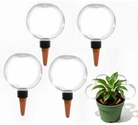 4 Pcs Plant Watering Globes, 500ml Watering Devices for Potted Plants | Slow-release transparent watering globes for potted plants, suitable for daily care and short trips.