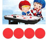 4 Pcs Plastic Air Ice Hockey Pucks Interchangeable Table Play Equipment (Large (82mm))