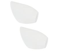 4 Pcs Plastic Horseshoe Lamp Shade Cover for Table and Desk Lamps | White Inclined Head Design, 30mm Fixing Ring Hole, Bracket Included for Quick Refresh and Softer Light