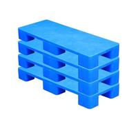 4 pcs Plastic Pallets for Basement Storage, Multi-Functional Moisture-Proof Board, for Warehouse Garage and Basement Storage, Blue(100x70cm/39x28in)