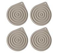 4 Pcs Plate Warmer, Food Warming Mat, Multi-Purpose Silicone Food Warmers, Microwave Non-Slip Silicone Mats, Hot Plates for Keeping Food Warm Ideal for Oven Hot Pan Dinner Cooking