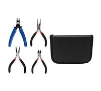 4 Pcs Pliers Set, Round Nose Plier Needle Nose Plier Combination Plier with Storage Bag, Professional Jewelry Making Tools for DIY Crafts and Electronics Repair