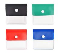 4 PCS Pocket Portable Ashtray Pouch, Pocket Ashtrays Reusable PVC Fireproof Car Ashtray Small Outdoor for Daily or Travel Use