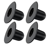 4 pcs Pool Wall Plug Replacement Compatible with Intex BestwayPools Grounds, Swimming Pool Filter Hole Plug Reliable Pool Strainer Hole Plug Stopper for Pool Above Ground (Black)