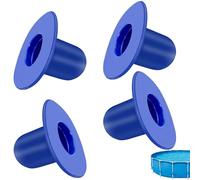 4 Pcs Pool Wall Plug Replacement Parts,Swimming Pool Pump and Filter Kit,Hole Plug Stopper for Above Ground Pool Accessories,Pools Grounds Strainer Plugs Stoppers Compatible with Intex Bestway (Blue)