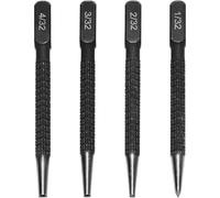 4 PCS Portable Positioning Punch Set, Nail Punches, Centre Punch, Automatic Centre Punches for Drilling, Carpentry & Automotive Repair