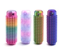 4 PCS Portable Vibrant Colors Stim Tool, Pain Fidget Keychain, Little Ouchies Pain Fidget, Fidget Toy Keyring, Sensory Toy For Office Workers Novelty Gifts For Men (A,5CM*1.9CM*1.9CM)