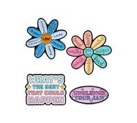 4 Pcs Positive Affirmation Enamel Pins Inspirational Motivational Badges