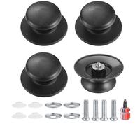 4 Pcs Pot Lid Knob, Universal Replacement Pan Lid Cover Knobs, Kitchen Cookware Knob Handle, Bakelite Circular Handgrip