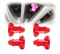 4 PCS Prank Tire Valve Stem Caps Funny Airtight Dust Proof Covers Anti-Rust Valve Stem Cover, Car Wheel Tire Exterior Accessories for All Cars, SUV, Bike, Trucks, Motorcycles (Orange)