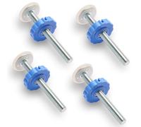 4 Pcs Pressure Mounted Baby Gates Threaded Spindle Rods M10 Walk Thru Gates Accessory Screw Bolts Kit for Baby Safety Gates Pet Dog Gate Stair Gates(Blue)