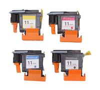 4 Pcs Printhead Printer Head Magenta Black Cyan Yellow Print Head Replacement for HP Designjet 100 110 111 500 510 800 813 850 Printhead for Designjet Printer