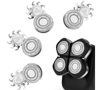 4 PCS Pro Head Shaver Double Ring Blade Compatible with Freebird FlexSeries Pro Electric Head Shaver (4 PCS)