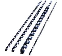 4 PCS PROFESSIONAL AUGER BIT SET 600MM CARPENTER WOOD WORK DIY DRILL 8 | 12 | 16 | 24MM EXTRA LONG GARAGE WORKSHOP WOODWORKING MANUFACTURING CNC HAND & POWER TOOLS UK FREE P&P
