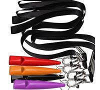 4 Pcs Professional Dog Whistles,Dog Training Whistle High Pitch,Dog to Stop Barking Tool for Recall & Behavior,Works for All Breeds,with Lanyard Keychain,Loud & Far-Reaching for Bark Control