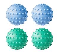 4 Pcs Professional Spike Massage Ball for Myofascial Release & Trigger Point Therapy | 1.9'' Deep Tissue Recovery Tool | Portable Foam Roller Alternative (Blue)