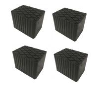 4 pcs Ramp Jacking Rubber Blocks Universal Scissor Car Lift Pads 160x120x120mm