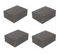 4 pcs Ramp Jacking Rubber Blocks Universal Scissor Car Lift Pads 160x120x60mm