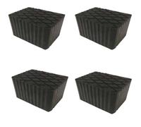 4 pcs Ramp Jacking Rubber Blocks Universal Scissor Car Lift Pads 160x120x80mm