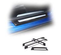 4 Pcs Real Carbon Fiber Car Door Sill Protector Plate Cover Trim Exterior Accessories For Lamborghini For URUS 2018-2021