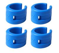 4 Pcs Rear Fork Chain Protector Rubber Rings for Mountain Bikes, Blue | Clip-mounted Design, Lightweight Chain Slap Protection, Quick Installation for Bicycle Cables, Road Cycling and Commuter