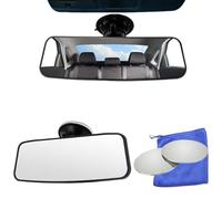 4 PCS Rear View Mirror with Blue Wipe Towel for Driving Test (200x60mm) - Interior Car Mirror for Examiners