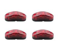4 pcs Red 12V 2 Led Smd Side Rear Tail Marker Lamp Lights Truck Trailer E-Marked