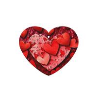 4 Pcs Red Hearts Love Car Air Fresheners Hanging Air Freshener for Car Fresheners Funny Aromatherapy Tablets Hanging Fragrance Scented Cards for Car Office Closet