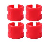 4 Pcs Red Rubber Chain Protector Rings, Anti-collision | Rear Fork Guard for Road Bicycles, Chain Slap Protection, Lightweight Frame Scratch Prevention
