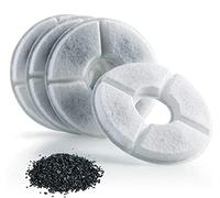 4 PCS Replacement Filters Compatible with Pet Flower Fountain for Dogs and Cats 1.6L, Activated Carbon Filters Keeping Water Clear and Tasty (4 PCS)