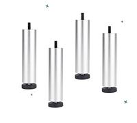 4 Pcs, Replacement Furniture Legs, 8cm/10cm/15cm, Design Furniture Legs, Cabinet Legs, Table Legs, Metal Legs, Adjustable Legs for Heavy Furniture, Black Support Legs-8cm/3in
