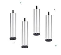 4 Pcs, Replacement Furniture Legs, 8cm/10cm/15cm, Design Furniture Legs, Cabinet Legs, Table Legs, Metal Legs, Adjustable Legs for Heavy Furniture, Black Support Legs-8cm/3in