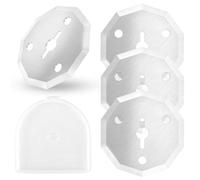 4 Pcs Replacement Rotary Blade for WX2300 ZipSnip 4V Cordless Scissors Tungsten Steel Rotary Cutter Blade for Cutting Paper Cardboard Leather Canvas