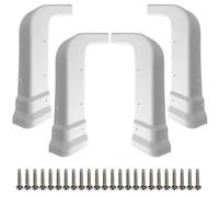 4 Pcs Replacement RV Roof Corner Caps, Roof Corner Cover, Compatible with Most Rockwood, Flagstaff & Other Forest River Campers, for Pop Up Campers, 2 Left and 2 Right, with Screws