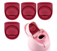 4 Pcs Replacement Seal Stopper Compatible with Owala FreeSip,Water Bottle Top Gasket Lid for Owala 16/19/24/32/40oz Seal Bottle Mouth Cap Silicone Stopper Parts Insert Accessories(Wine Red)