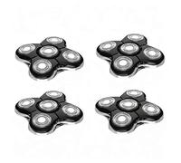 4 Pcs Replacement Shaver Head for Remington Balder Pro XR7000 XR1500 XR1501, Metal and Plastic, Black and Silver
