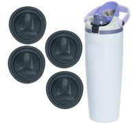 4 pcs Replacement Stopper Compatible with Owala FreeSip Sway 30 oz, Water Bottle Top Lid Parts for Owala Sway 40 oz BPA-Free Seal Bottle Cap Mouth Stopper Gasket Silicone Plug Accessories (Gray)
