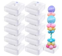 4 Pcs Reusable Balloon Arch Stands Base, Heavy Weight Water Bag for Balloon Column Stand & Balloon Arch Set, Water Fillable Base for Party Wedding Graduation Birthday Decor