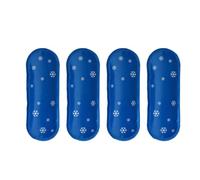 4 Pcs Reusable Gel Ice Bar Cold Pack for Insulin Travel Cooling | Nylon and Gel Build, Blue Carry Pouch, for Diabetes Supplies and Injections, Air Travel Use