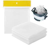 4 Pcs Rice Nets, Non-Stick Sushi Rice Cooking Nets, Fine Mesh Rice Cooker Napkins, Reusable Tetoron Rice Nets, Heat-Resistant Cooking Steam Cloths for Homes, Restaurants, Camping