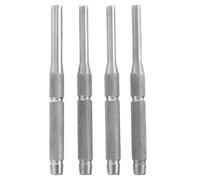 4 Pcs Roll Pin Punch Set Stainless Steel with Knurled Grip for Watch | Reverse Taper Tips, Little Bump Ends, Compact Carry Size, for Band Links, Spring Pin, Garage Workshop