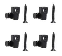 4 Pcs Roller Guitar String Tree, Guides Retainers with Screws Guitar Accessories for Fender Strat Stratocaster Tele Telecaster Electric Guitar Black