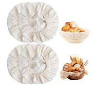 4 Pcs Round Bread Proofing Basket Cloth Liner,Bread Proofing Basket Cloth Liner,Washable and Reusable Universal Banneton Proofing Baskets Liners for Sourdough Proving Baking Supplies