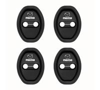 4 Pcs Rubber Car Door Lock Cover, for Mazda CX-30 CX30 2019 2020 2021 2022 2023 2024 2025 Door Lock Latches Protector Anti-theft Anti-Rust Styling Accessories