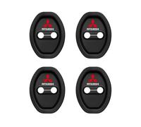 4 Pcs Rubber Car Door Lock Cover, for Mitsubishi Eclipse Cross 2018-2023 2024 Door Lock Latches Protector Anti-theft Anti-Rust Styling Accessories