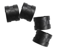 4 Pcs Rubber Chainstay Protector Rings for Mountain Bike Rear Fork | Anti-collision, Lightweight Impact Resistance, Black Finish, Four-piece Pack, Road Rear Chain Use