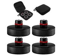 4 Pcs Rubber Pad for Tesla Model Y 2020-2026 | Precision Jack Pad Adapter Lifting Puck Accessory Set with Storage Bag Battery Protection Black
